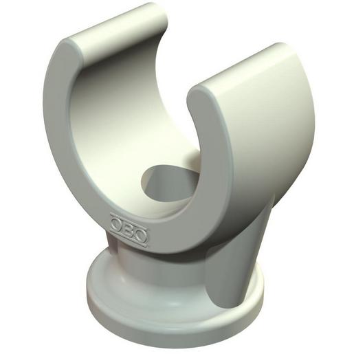 2962 8 LGR Sockel-Klemmschelle 8mm Polypropylen lic