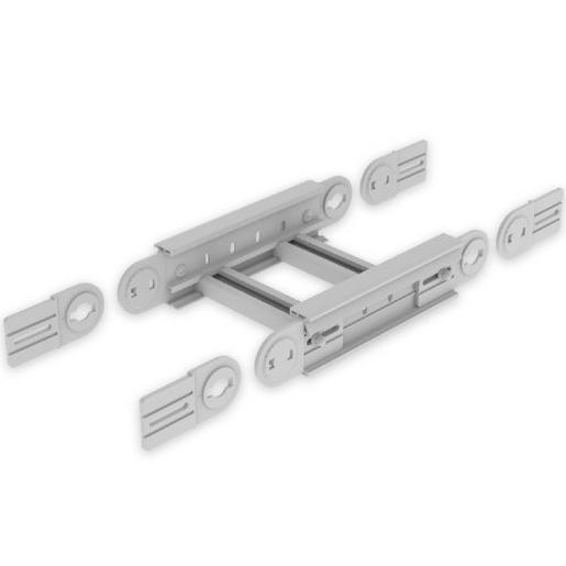 67312-04 Unex Gelenkbogen vertikal 85x300 aus U23