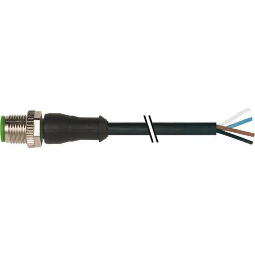 7000-12021-6240500 M12 St. 0° A-kod. freies Ltg-ende