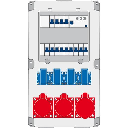 Z 54.22 Steckdosen-Kombination anschlussfertig v