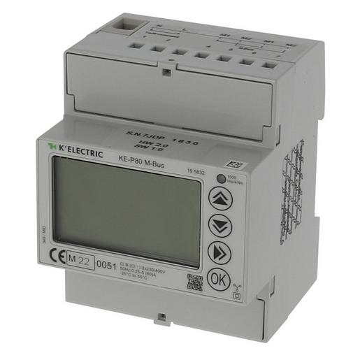 195832 KE-P80 MID, Drehstromzähler 80A, M-Bus