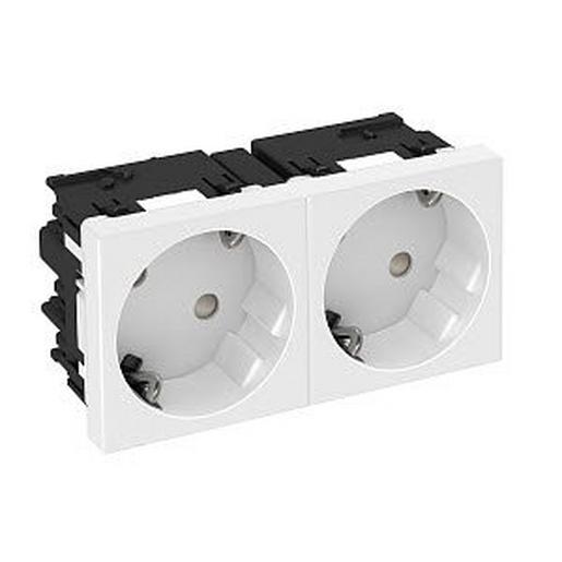 STD-D3C RW2 Steckdose 33°, 2-fach Schutzkontakt, Con