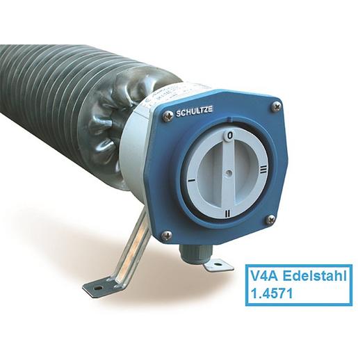 S 2000EA4 V4A Rippenrohrheizofen mit Schalter, 200