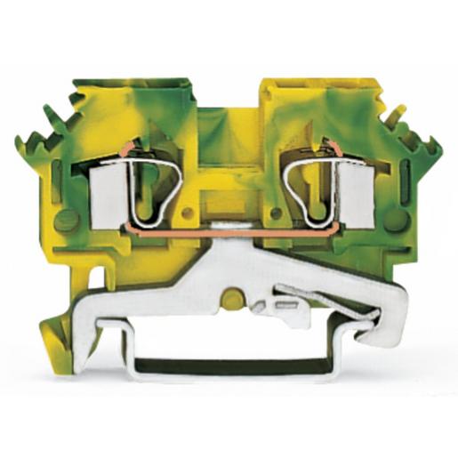 281-607 2-Leiter-Schutzleiterklemme4 mm²seitli
