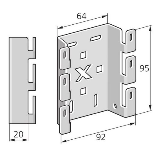 GK WK X10 V4A Wandkonsole für GKX