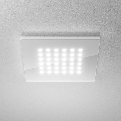 DOMFLQ 206.30.03 weiß Domino Flat Square QS Einbau-Downlight 1