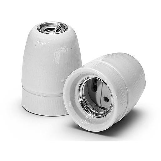 536452 Fassung, E27, Porzellan, weiß