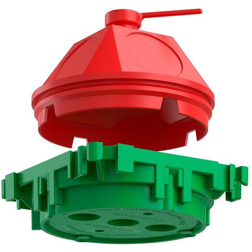 1249-50 Betonbau Deckendose 45°, mit Putzhaut, A