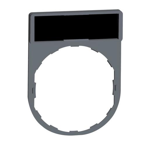 ZBY2101C0 Schildträger 30x40mm, unbeschriftet schw