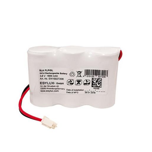 SLA FLP/GL BATTERY NiCd 1800mAh NiCd 3,6 V / 1,8 Ah Notlichtdauer 1 h /