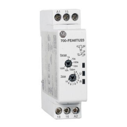 700-FEB6TU23 DIN Rail Mount Timing Relay, 17.5mm