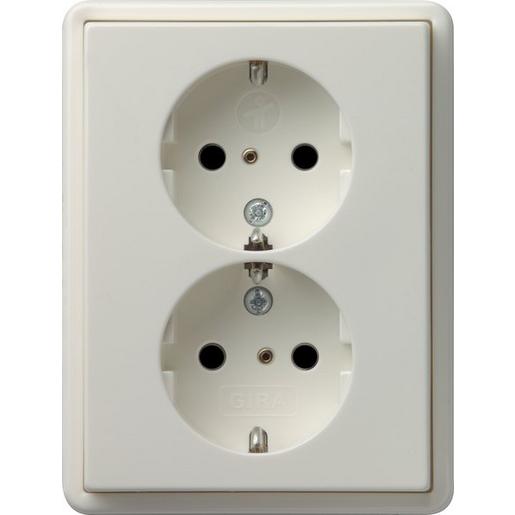 078340 2f-SCHUKO-Steckd. SH + Rahmen S-Color Re