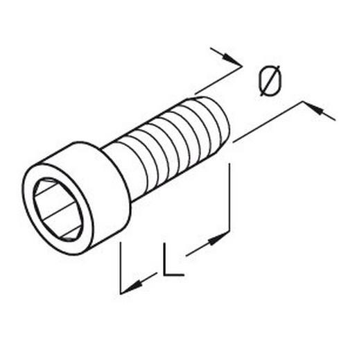 IK 8X20 Innensechskantschraube,galv. verzinkt A2