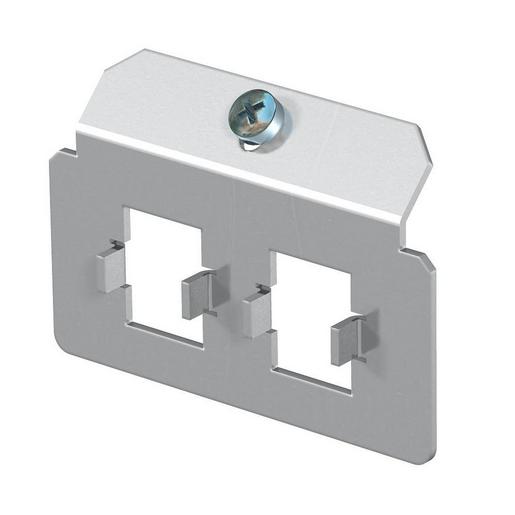 MTM 2N Trägerplatte mit 2 x Lochbild Typ N Edel