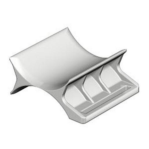 2058 2 22 LGR Doppelwanne 16-22mm, PP, lichtgrau, RAL