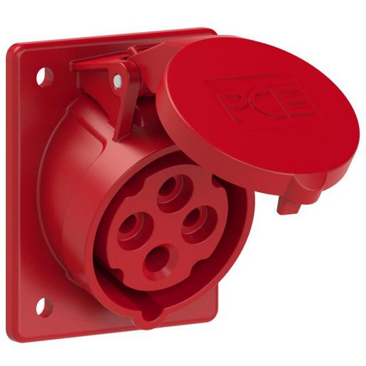 414-6 CEE-Anbausteckdose schräg (70x85mm) 16A