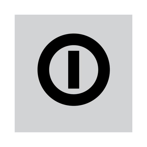 899LQ18 Einlegeschild, transparent, EIN-AUS, ras