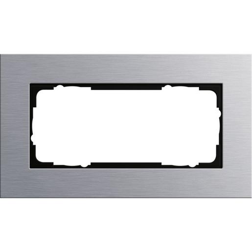 100217 Abdeckrahmen 2f o.M. Gira Esprit Alumini