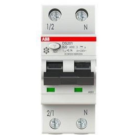 DS201 B20 A100 DS201A-B20/0,1 FI/LS-Schalter 6kA, 1P+N,