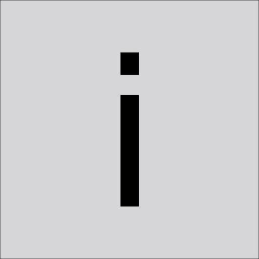 99222.003.I/K Folienziffer H 100 mm, Kleinbuchstabe i