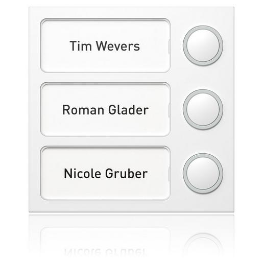 1875370 Portier Tastenmodul 3 WE, weiß