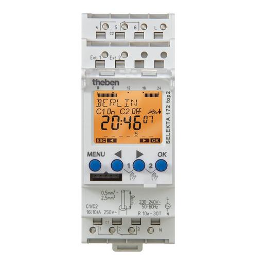 SELEKTA 172 top2 Reiheneinbau-2 Kanal-Zeitschaltuhr, astr