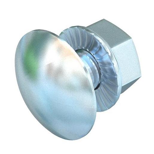 FRSB 6x16 F Flachrundschraube mit Kombimutter M6x16