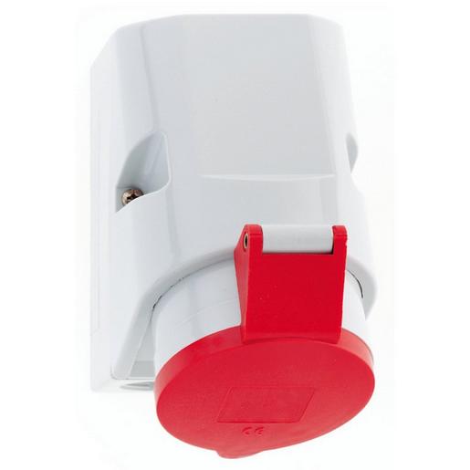 11956 Wandsteckdose QC 32A 4p 400V 6h, IP44