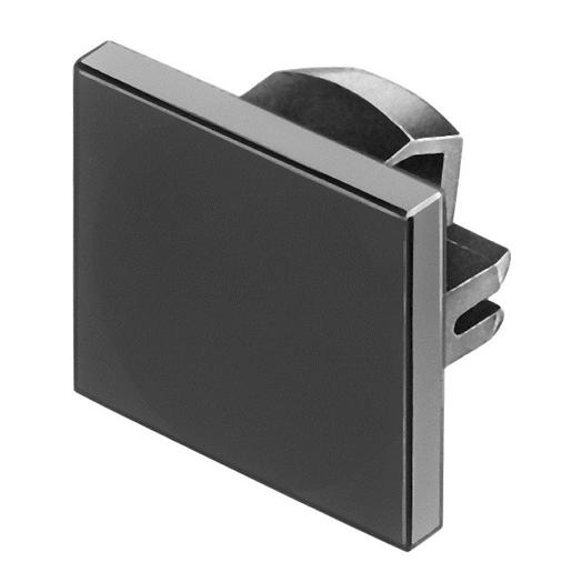 01-947.0 Blindplatte schwarz flach 18x24 Ks opak