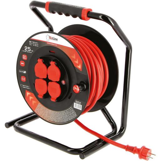 BIZ 720911 Profi-Kabelrolle extra 25 m Steckertyp F