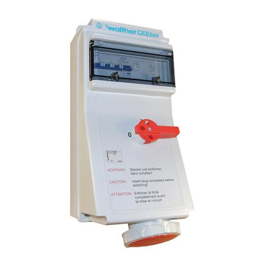 AL169TH Wasserdichte Wandsteckdose 63A 5P 6h mit