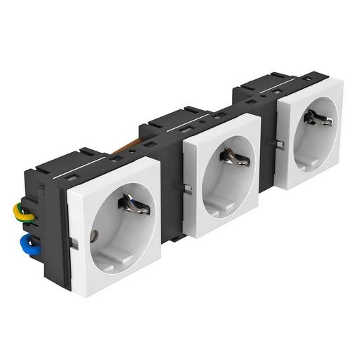 MT45V 3 3WS V Modulträger 3x1-fach, VDE Polyamid graph
