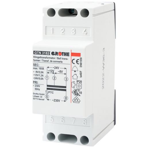 GT 3182 Klingeltransformator, 8/12/24 V AC (2,0/