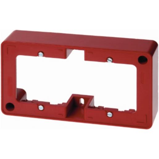 10300062 Aufputz-Rahmen 2fach rot glänzend