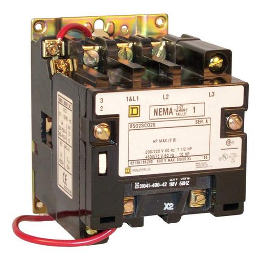 8502SCO2V03 SCHÜTZ 600VAC 27AMP NEMA+OPTIONEN