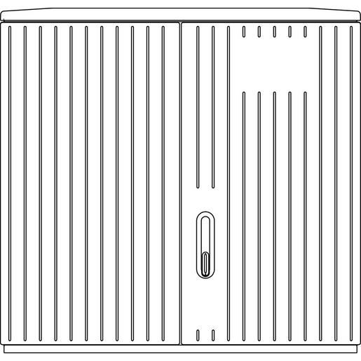 10051436 SCHR A890-2 DS MO Polyesterschrank Freis