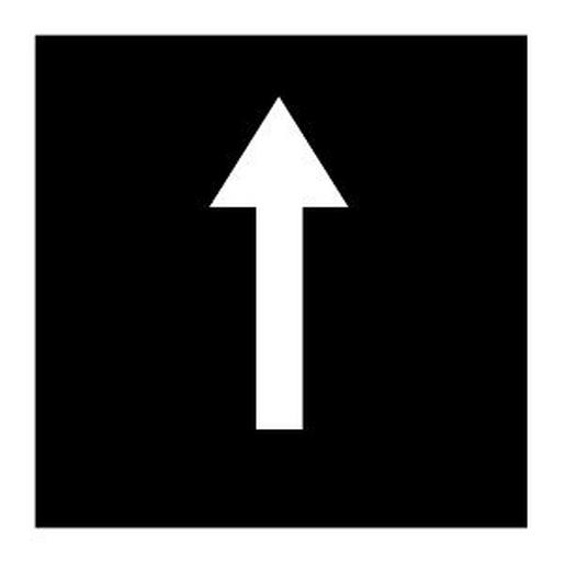 32TQ18 Tastenplatte, 18 x 18 mm, Symbol Pfeil