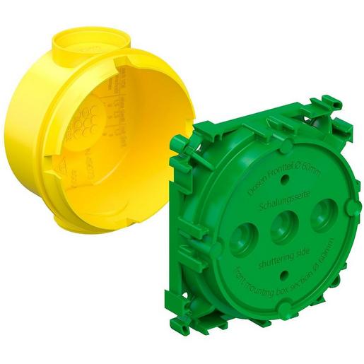 1255-40 Betonbau Gerätedose, mit Putzhaut, mit S