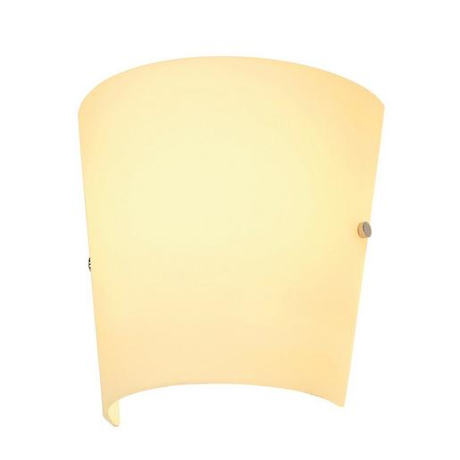 BASKET E27 WL weiß BASKET, Wandleuchte, A60, Glas satiniert