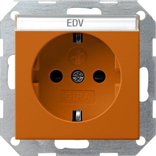 0417109 SCHUKO-Steckd. BSF + SH System 55 Orange