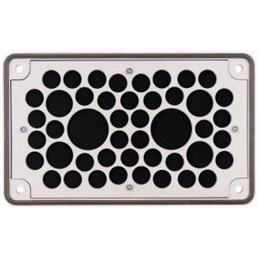 F3A-4 Flanschplatte, IP66, Isolierstoff, 6xM25