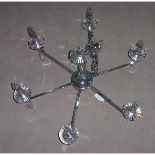 859056 Pendelleuchte, chrom glänzend, E14, 6x40