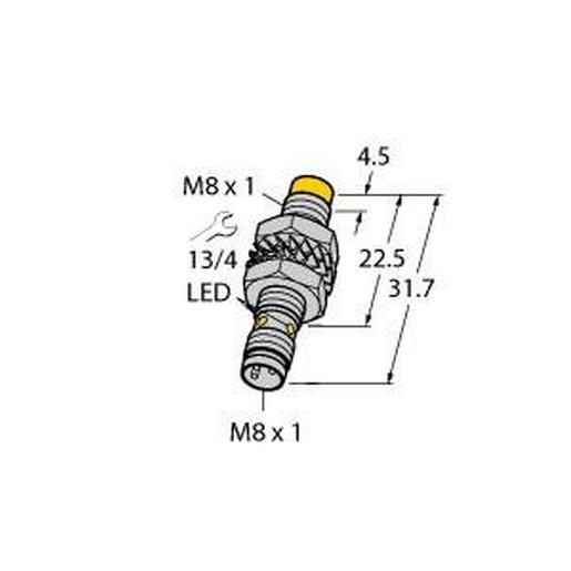 NI3-M08K-AN6X-V1131 Induktiver Sensor, mit erhöhtem Schaltab