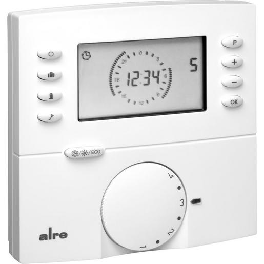 HTRRBu110.021 Fußbodentemperaturregler mit Uhr, Aufput