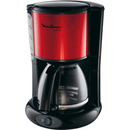 FG360D Glas-Kaffeemaschine Subito, Metallic-Rot