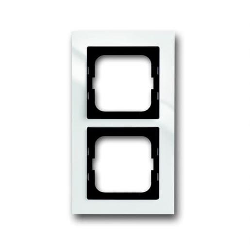 1722-284/11 Abdeckrahmen Busch-axcent® flat 2-fach R