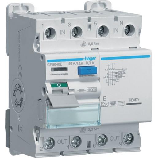 CFB640E FI-Schalter 3P+N 10kA 40A 300mA Typ B