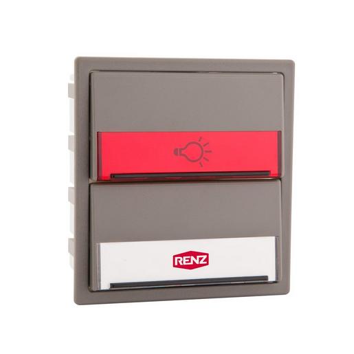 97-9-85104 grau Modul mit 1licht Und 1klingeltaster