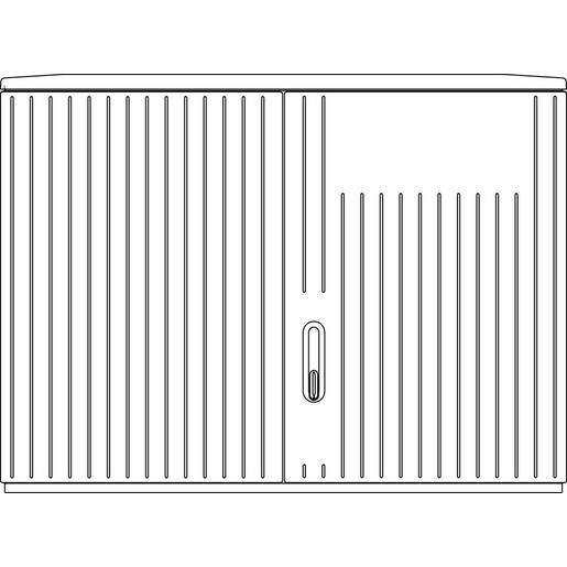 10034290 SCHR A850-3 MO Polyesterschrank Freisteh