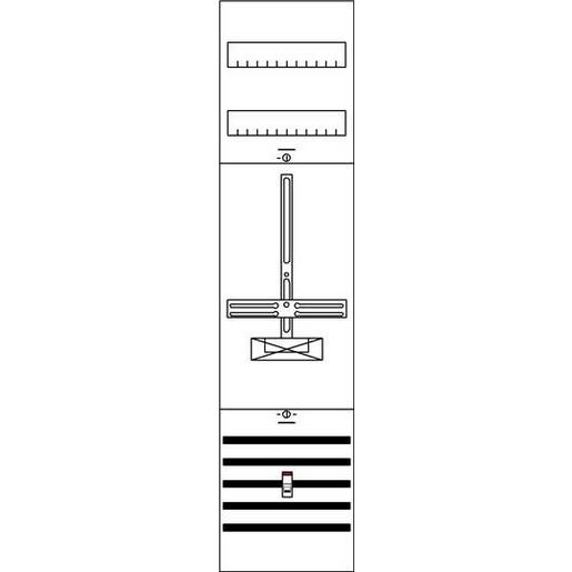 KA214 KA214 Zählerfeld 7RE 1S B10A nicht verdr